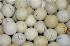 Collection of Signature Golf Balls of 133 including Mesh Ball of Johnny Farrell