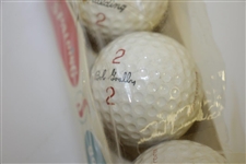 Collection of Signature Golf Balls of 133 including Mesh Ball of Johnny Farrell