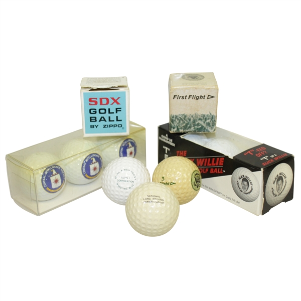 Unusual Logo Golf Balls Including Government & Presidential Seals