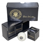 Bill Clinton Personal Logo Presidential Seal Full Box of 3 Titleist Sleeves in Mint Condition