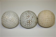 Square Mesh Pattern Golf Balls - Spalding Kro Flite, Silver King & Cheerio
