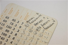 General Eisenhower Match Used Augusta National Par 3 Scorecard - 1967 “Last Trip To ANGC”