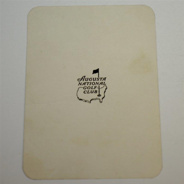 General Eisenhower Match Used Augusta National Par 3 Scorecard - 1967 “Last Trip To ANGC”