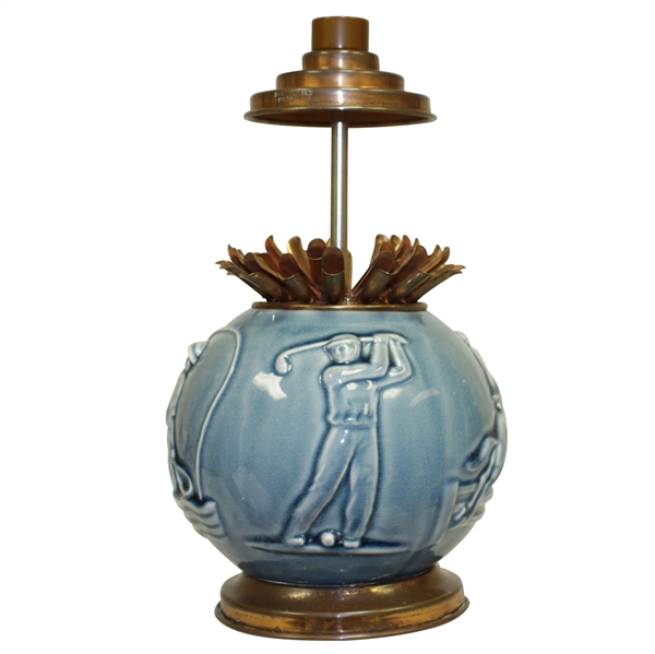 Circa 1920s Rookwood Pottery Sports Themed Cigarette Dispenser Caddy