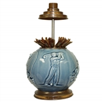 Circa 1920s Rookwood Pottery Sports Themed Cigarette Dispenser Caddy