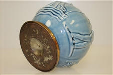 Circa 1920's Rookwood Pottery Sports Themed Cigarette Dispenser Caddy