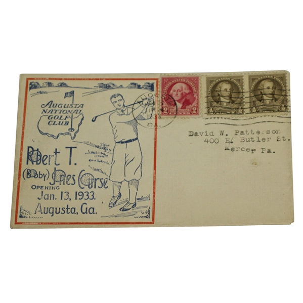 1933 Augusta National Golf Club Bobby Jones Course Opening FDC