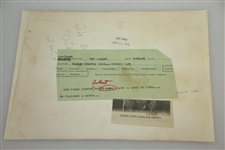 Gary Player at the Masters, Lady Golfers & Butler CC Bob Dickson Wire Photos