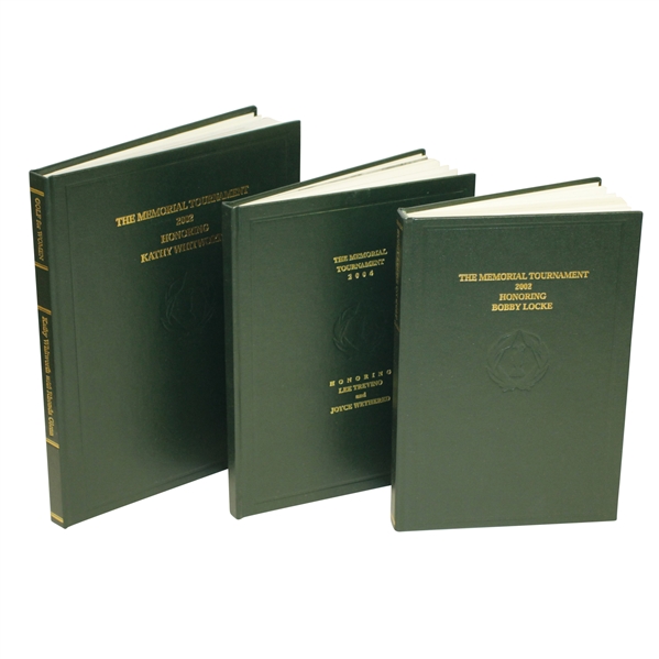 2002 & 2004 Memorial Tournament Ltd Ed Books Honoring Locke, Trevino, Whitworth & Wethered