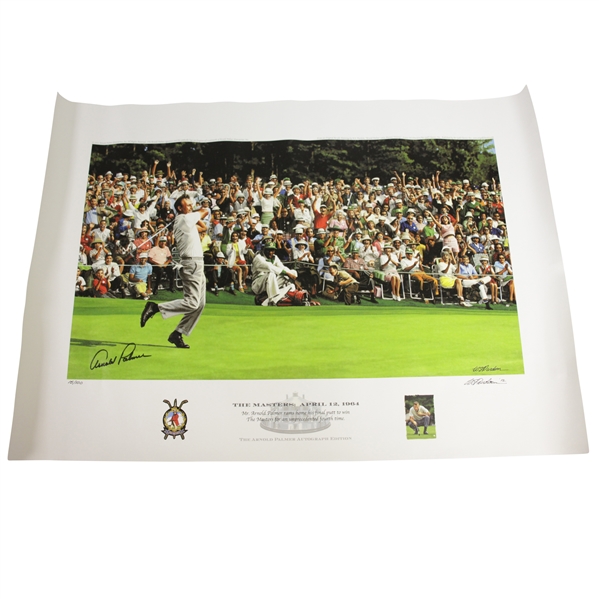 Arnold Palmer Signed Ltd Ed "Masters: Autograph Edition" Canvas Print 15/100 JSA ALOA