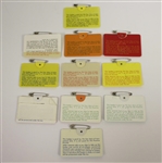 1969-2018 Masters Badges Collection - Excellent Condition with Original Pins Intact - 50 Badges!