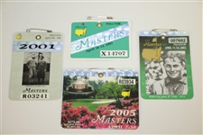 1969-2018 Masters Badges Collection - Excellent Condition with Original Pins Intact - 50 Badges!