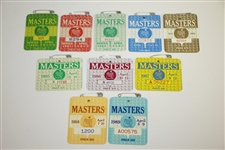 1969-2018 Masters Badges Collection - Excellent Condition with Original Pins Intact - 50 Badges!