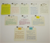 1969-2018 Masters Badges Collection - Excellent Condition with Original Pins Intact - 50 Badges!