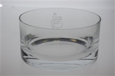 Augusta National Golf Club Members Etched Sterling Cut Glass Bowl