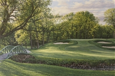 2003 Ltd Ed US Open at Olympia Fields 12th Hole AP Signed by Artist Linda Hartough 77/85 with COA