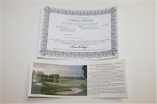 1996 Ltd Ed US Open at Oakland Hills 16th Hole Print Signed by Artist Linda Hartough 754/850 with COA