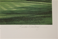 1990 Ltd Ed US Open at Medinah 13th Hole Print Signed by Artist Linda Hartough 760/850
