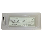 Sam Snead Signed 1990 Personal Check to the IRS for $25k PSA/DNA #83511562