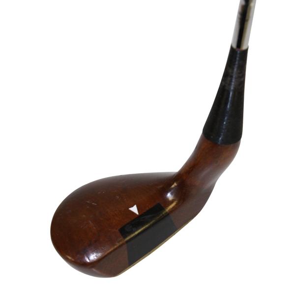 Unusual “PUTM” Persimmon Wood Bent-Neck Mallet Putter