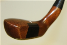 Unusual “PUTM” Persimmon Wood Bent-Neck Mallet Putter