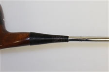 Unusual “PUTM” Persimmon Wood Bent-Neck Mallet Putter