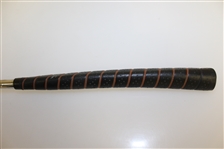 Unusual “PUTM” Persimmon Wood Bent-Neck Mallet Putter