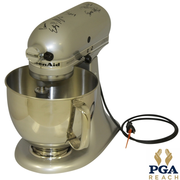 2011 Senior PGA Championship KitchenAid Mixer Signed by Celebrity Chefs Symon, Pepin & Ming Tsai JSA ALOA