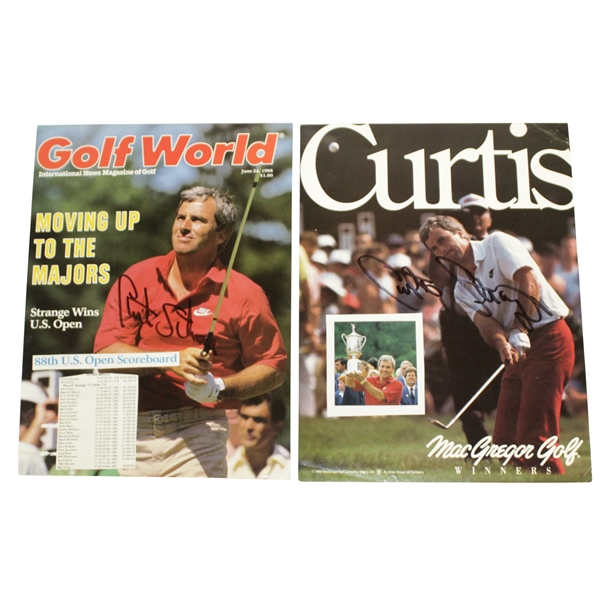 Curtis Strange Signed Magazine Covers Celebrating Back-to-Back US Open Titles JSA ALOA