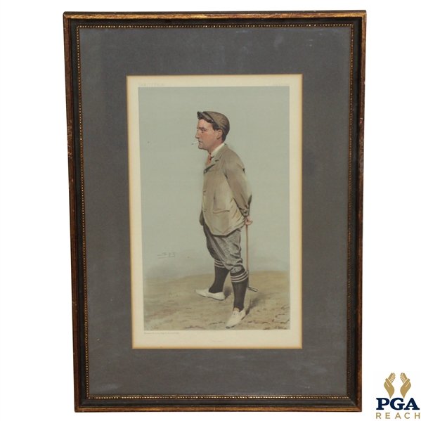 1903 Hoylake Harold Horsfall Hilton Golfer Illustration For Vanity Fair / Spy Magazine