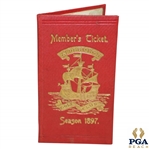 1897 Aldeburgh Golf Club Signed Members Season Ticket Booklet w/ Foldout of Dates of Importance