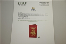 1897 Aldeburgh Golf Club Signed Member's Season Ticket Booklet w/ Foldout of Dates of Importance