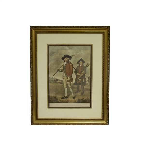To The Society of Golfers at Blackheath Engraving Print by Abbott - Framed