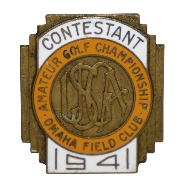1941 US Amateur Championship Contestant Badge - Bud Ward Winner