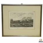 Edinburgh Castle from the Links SW Engraving by Robertson Sculpeit