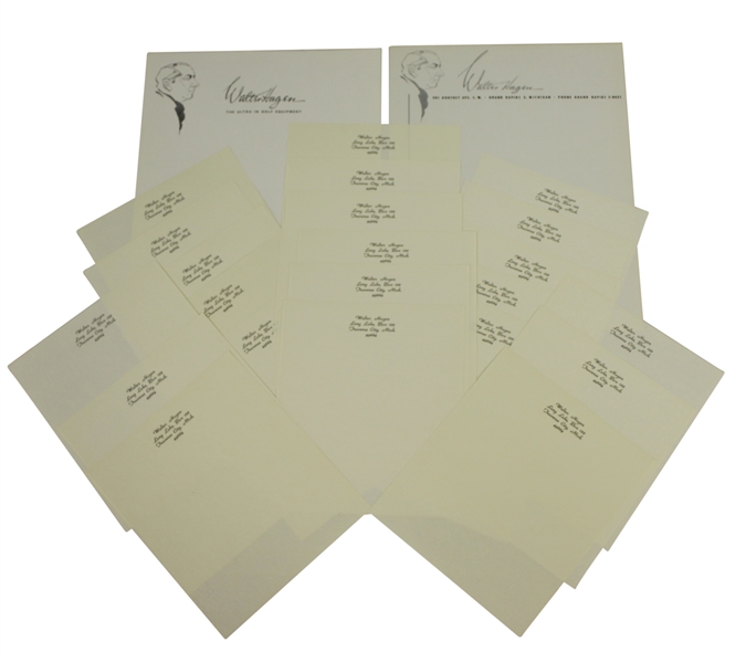 Walter Hagen Personal Letterhead Stationary w/ Traverse City, MI & Equipment Headings