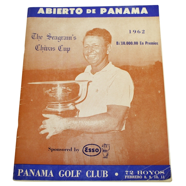 1962 Abierto de Panama at Panama Golf Club Official Program - The Seagram Cup