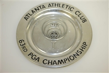 1980, 1981, & 1982 PGA Championship Commemorative Ltd Pewter Plates-Nicklaus & Others