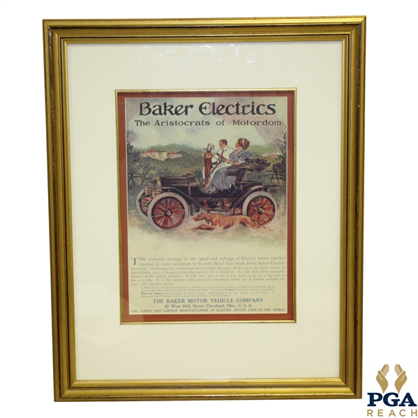 Baker Electrics Aristocrats of Motordom Magazine Advertisement