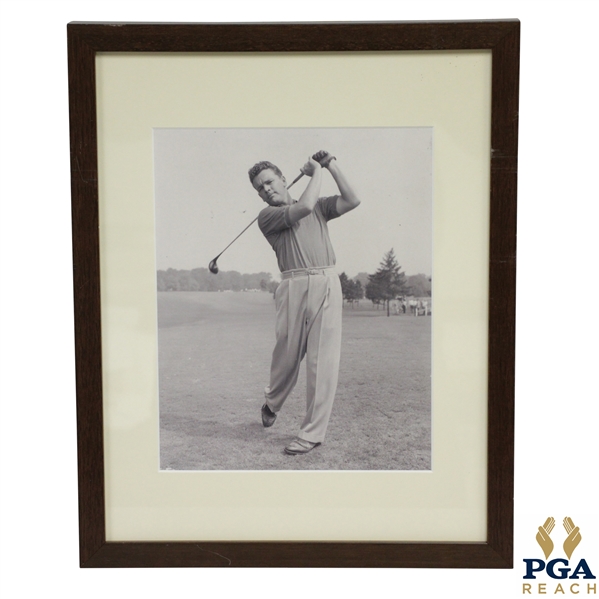 Jack Burke Follow Through Photo Framed & Matted