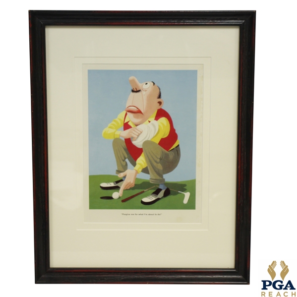 "Forgive me for what Im about to do!" Golfer Print