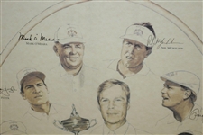 1999 Ryder Cup at The Country Club Brookline United States Team Official Poster