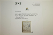 1999 Ryder Cup at The Country Club Brookline United States Team Official Poster