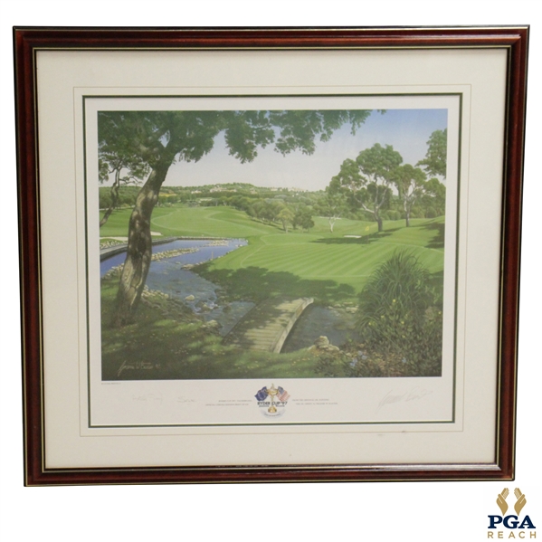 Seve Ballesteros Signed 1997 Ryder Cup Valderrama Print Artists Proof By Graeme Baxter JSA ALOA 