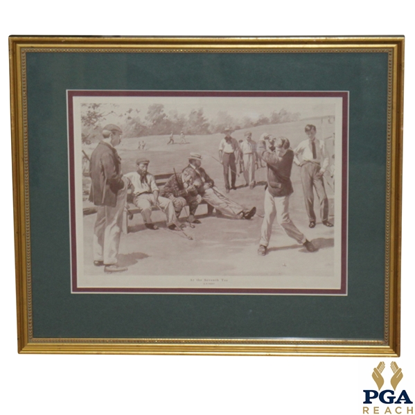 "At The 7th Tee" Framed Print