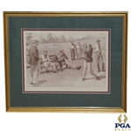 "At The 7th Tee" Framed Print