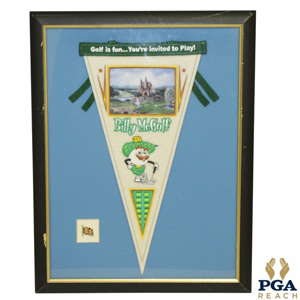 Billy McGolf Pennant w/ British Pin Presentation Piece