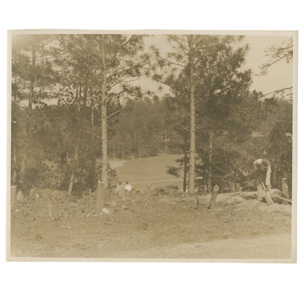 Early 1930s Augusta National Golf Club Original Photo of Tree Clearing on Property
