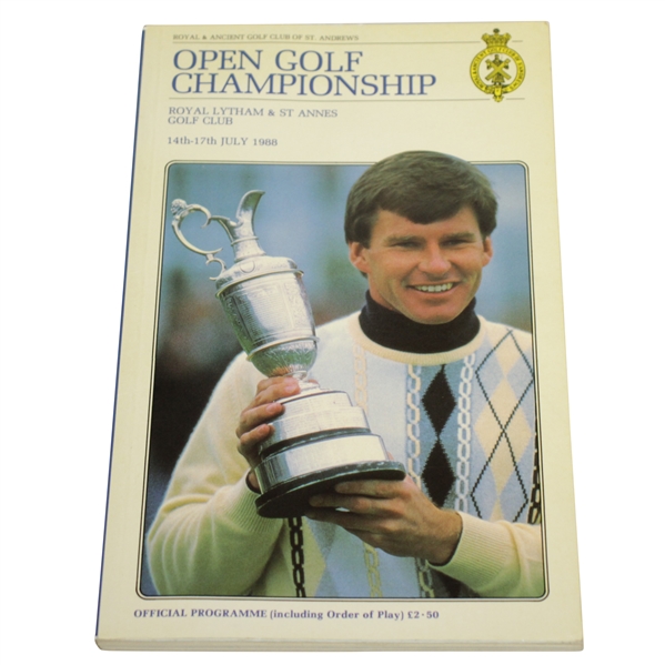 Seve Ballesteros Signed 1988 Open Championship at Royal Lytham & St Annes JSA ALOA