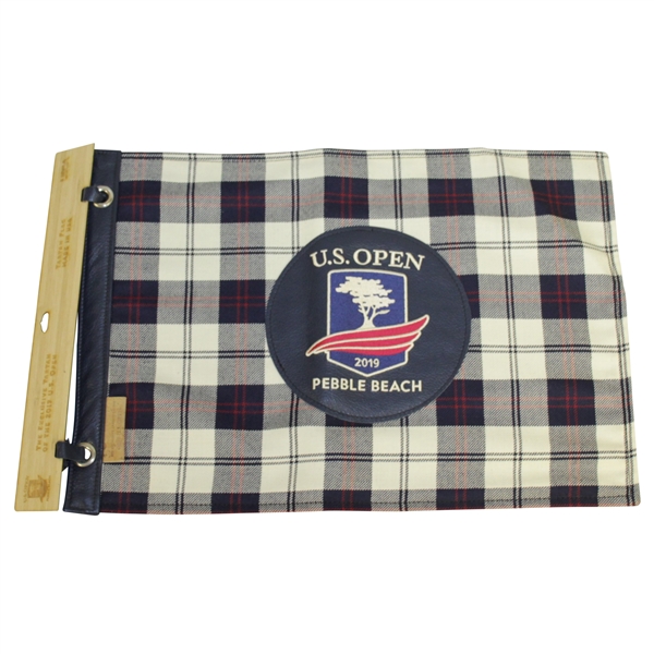 2019 US Open at Pebble Beach Embroidered Tartan Seamus Flag - Ltd Ed - Only 75 Made!